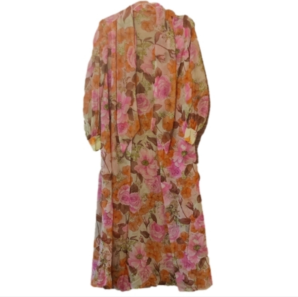 Vintage Maxi Dress with Jacket Size 16 - Picture 4 of 8